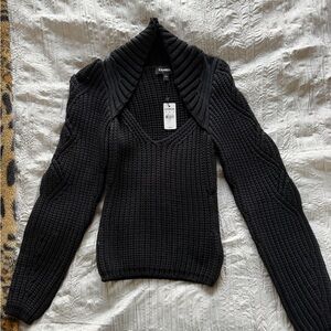 Express Women's Black Cable Knit Sweater